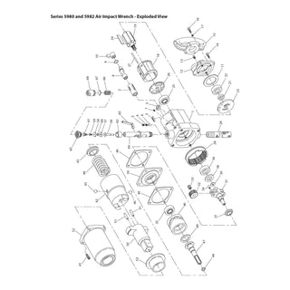 Ingersoll Rand 5980A1 – Wrench Impact – Pneumatic Type, 3118-7458 J (2300-5500 Ft Lb)