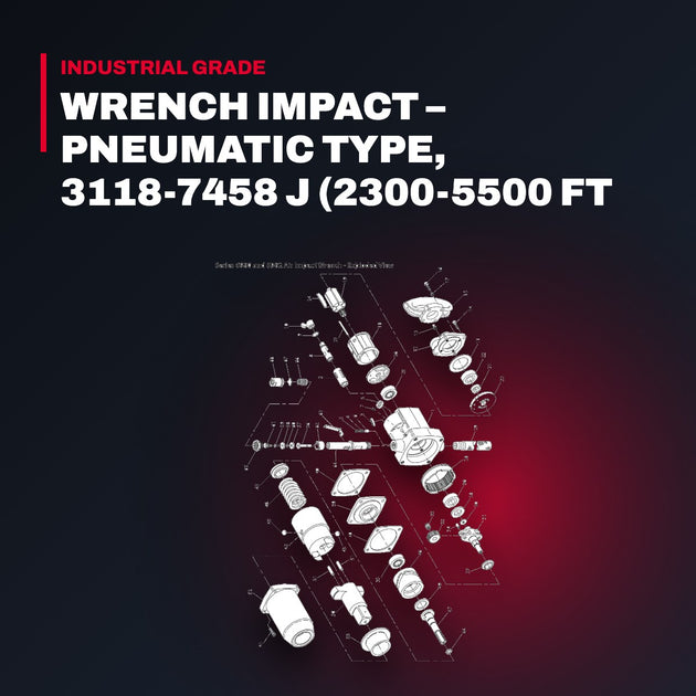 Ingersoll Rand 5980A1 – Wrench Impact – Pneumatic Type, 3118-7458 J (2300-5500 Ft Lb)