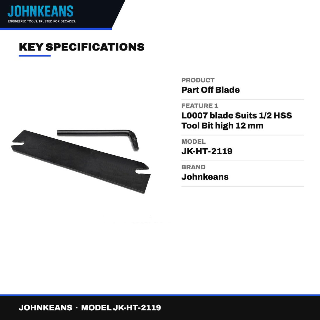 Johnkeans JK-HT-2119 – Part Off Blade