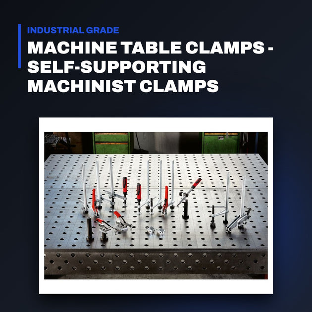 Johnkeans JK-HO-2012 – Machine Table Clamps - Self-Supporting Machinist Clamps