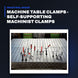 Johnkeans JK-HO-2012 – Machine Table Clamps - Self-Supporting Machinist Clamps