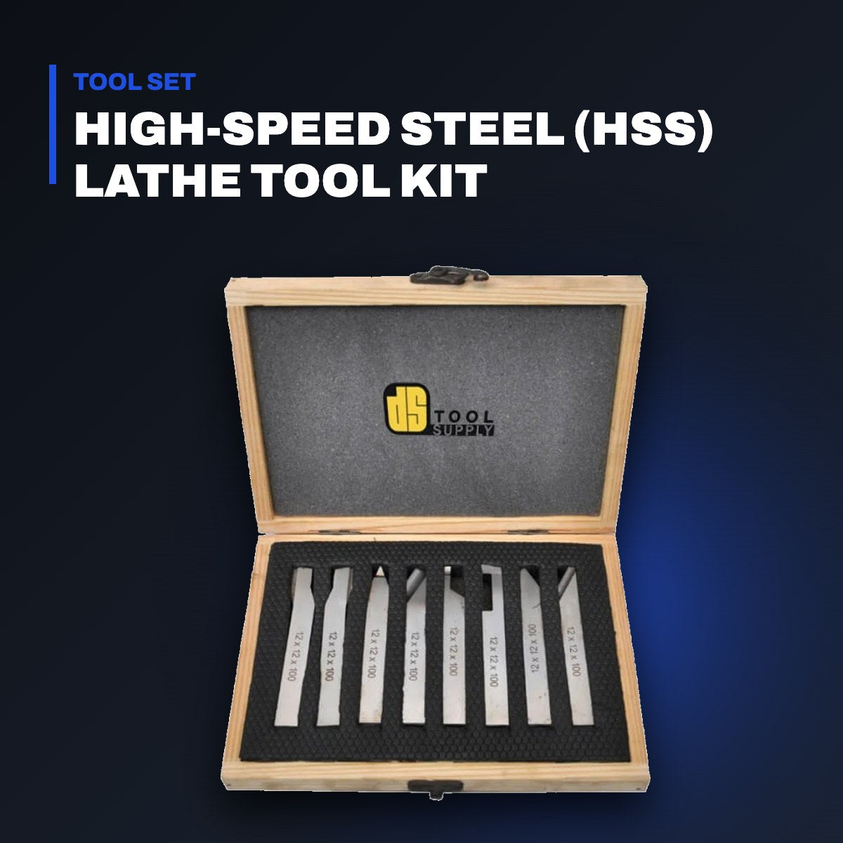 Johnkeans JK-HT-2074 – High-Speed Steel (Hss) Lathe Tool Kit