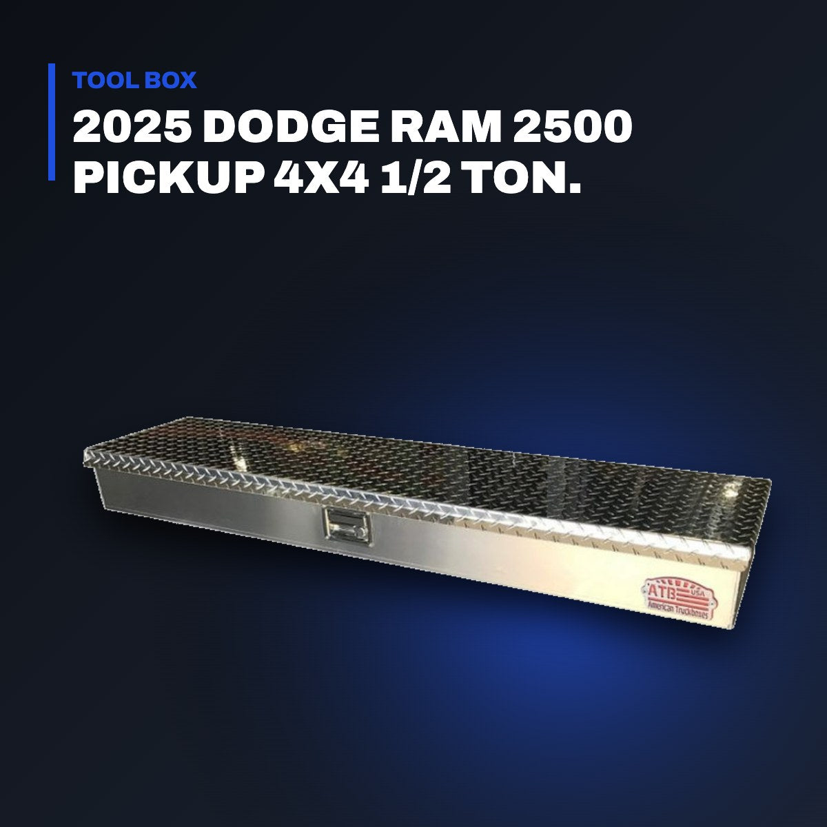 Johnkeans JK-HT-2095 – Johnkeans – Aluminum Toolbox For Trucks – Single Unit, Mounted On The