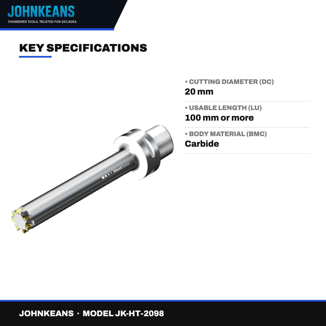 Johnkeans JK-HT-2098 – Johnkeans – Damped Square Shoulder Milling Cutter