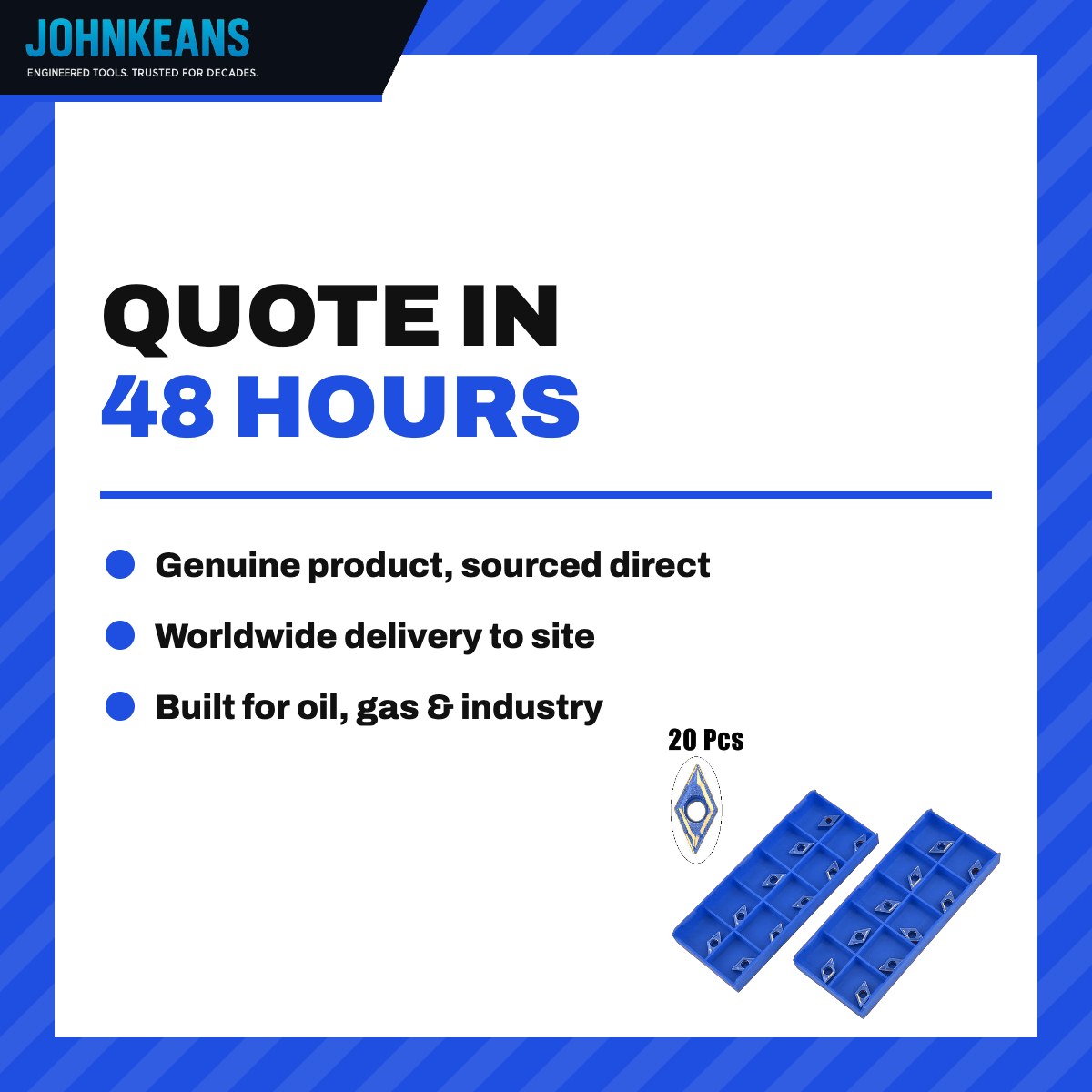 Johnkeans JK-SE-2009 – Johnkeans – Inserts For Turning & Larger Boring Bar