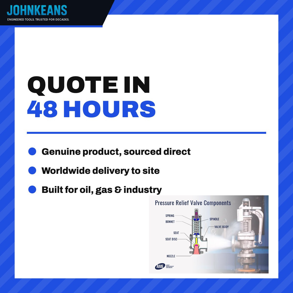 Johnkeans JK-VA-2005 – Johnkeans JK 001221999 – Pressure Relief Valve