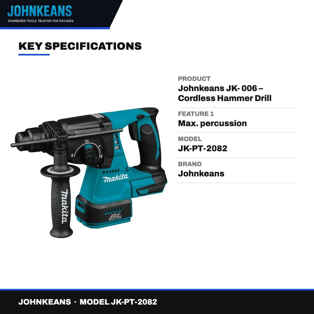 Johnkeans JK-PT-2082 – Johnkeans JK- 006 – Cordless Hammer Drill