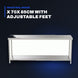 Johnkeans JK-GS-2106 – Service Table For Food - 2 Sliding Doors – 1 Mid Shelf, Thickness 2Mm