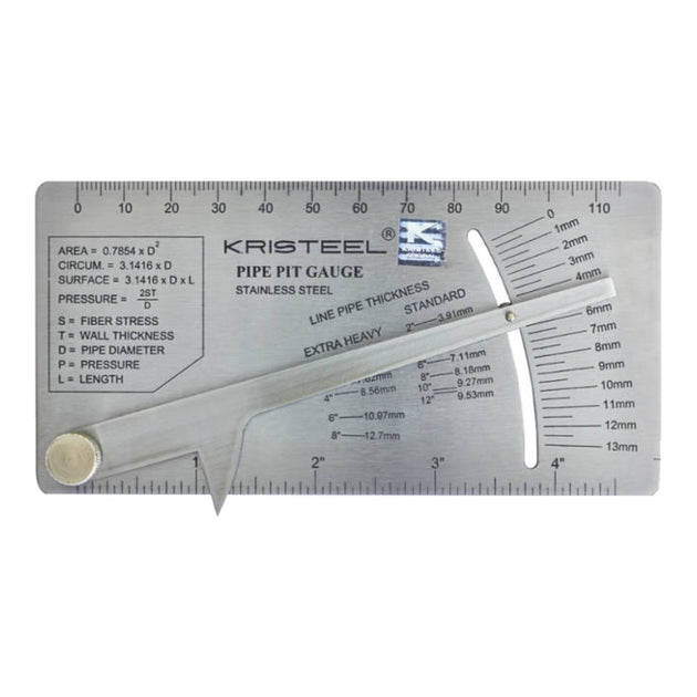 Johnkeans JK-HO-2018 – Stainless Steel Pipe Pit Gage From 0 To 13 Millimeter To Measure The Pitting Depth On The Pipe Or Plate With M