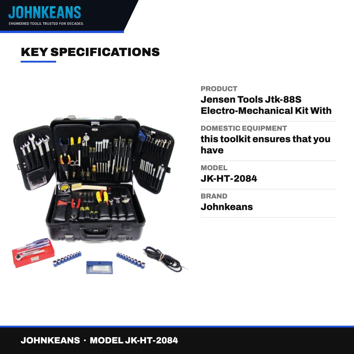 Johnkeans JK-HT-2084 – Jensen Tools Jtk-88S Electro-Mechanical Kit With Unmatched Versatility