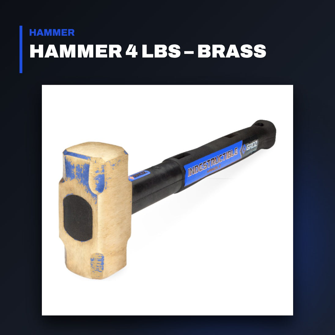 Johnkeans JK-HT-2070 – Hammer 4 Lbs – Brass