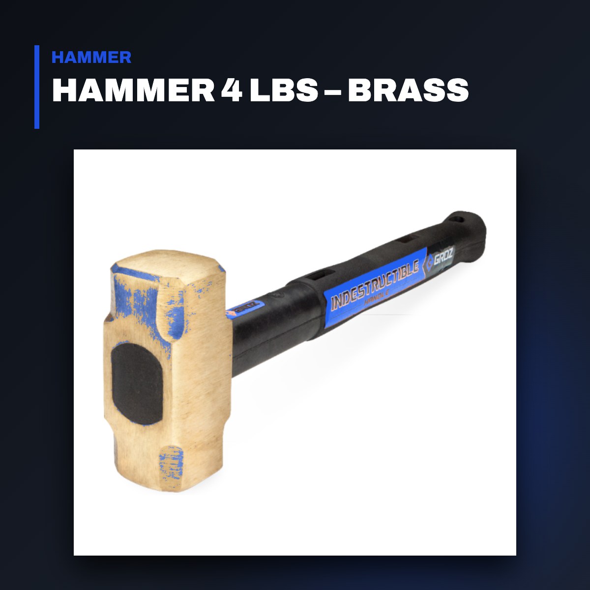 Johnkeans JK-HT-2070 – Hammer 4 Lbs – Brass