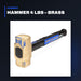 Johnkeans JK-HT-2070 – Hammer 4 Lbs – Brass