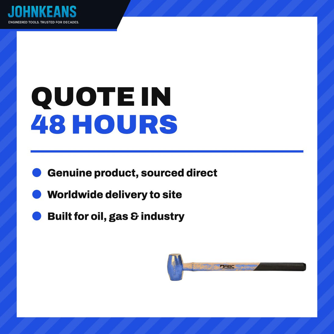 Johnkeans JK-HT-2071 – Hammer 6 Lbs – Brass