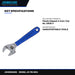 Johnkeans JK-TW-2061 – Adjustable Wrench – Plastic Dipped, 4-Inch / Cat. No. D506-4