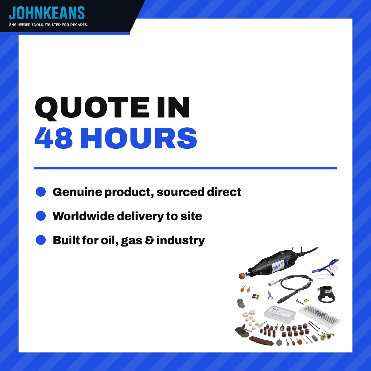 Johnkeans JK-HT-2023 – 130W 220V Corded Rotary Tool With 15 Accessories For Sanding – Cutting And Engraving