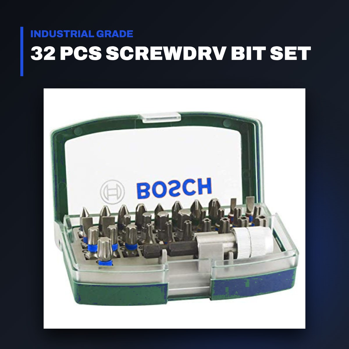 Johnkeans JK-HT-2028 – 32 Pcs Screwdrv Bit Set