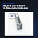 Johnkeans JK-GS-2077 – Heavy Duty Body - C-Channel Dual Lid