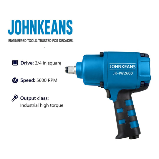 Johnkeans JK-TW-2084 – Impact Wrench – Cordless, 3/4 Drive