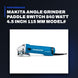 Johnkeans JK-PT-2090 – Makita Angle Grinder Paddle Switch 840 Watt 4.5 Inch 115 Mm Model# 9557 Hpg/220V.