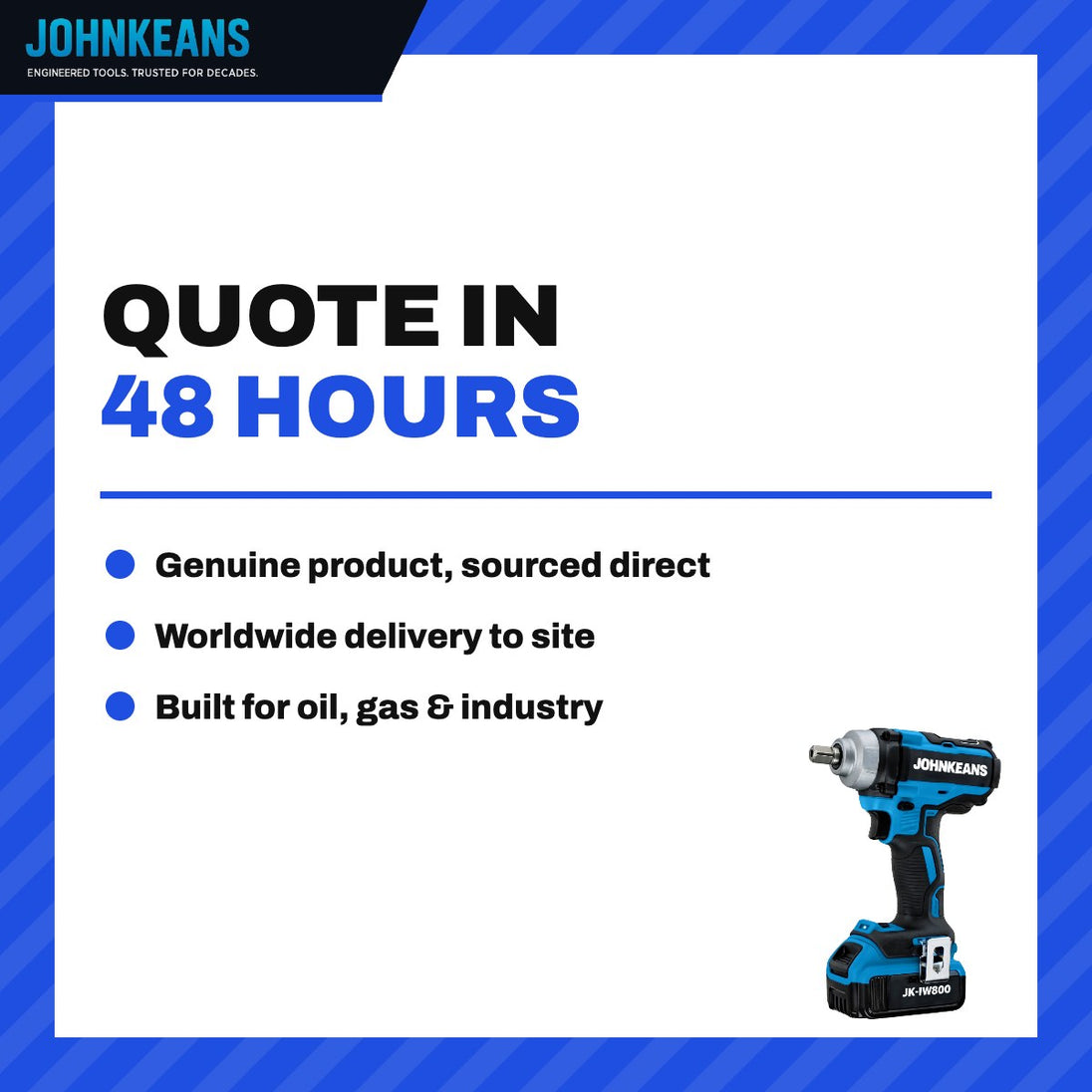 Johnkeans JK-TW-2021 – 1/2" Cordless High-Torque Impact Wrench Kit