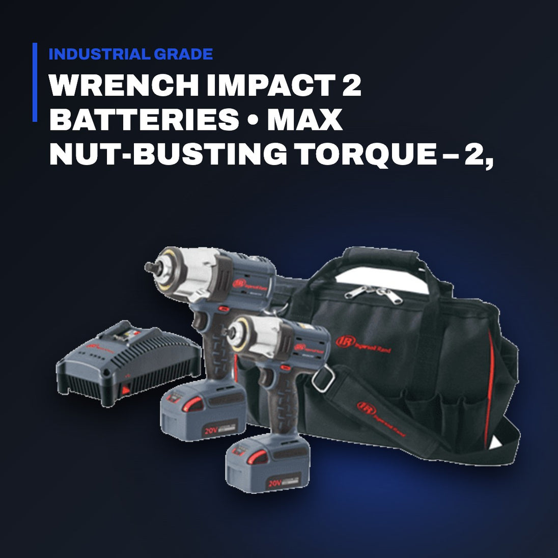 Johnkeans JK-TW-2116 – Wrench Impact 2 Batteries • Max Nut-Busting Torque – 2, 169 Nm (1