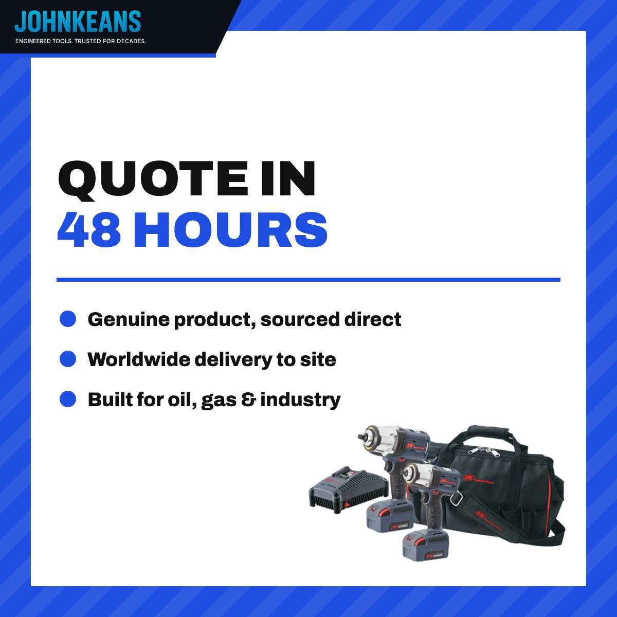 Johnkeans JK-TW-2116 – Wrench Impact 2 Batteries • Max Nut-Busting Torque – 2, 169 Nm (1