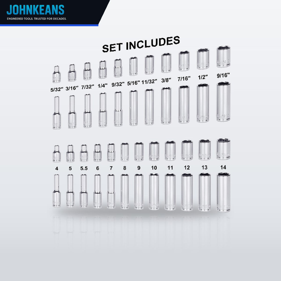 Johnkeans JK-TW-2059 – 7-1/2 Ratchet - 3/8 Socket Size/ Cat. No.65720