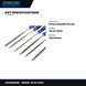 Johnkeans JK-HT-2030 – 6 Piece Needle File Set