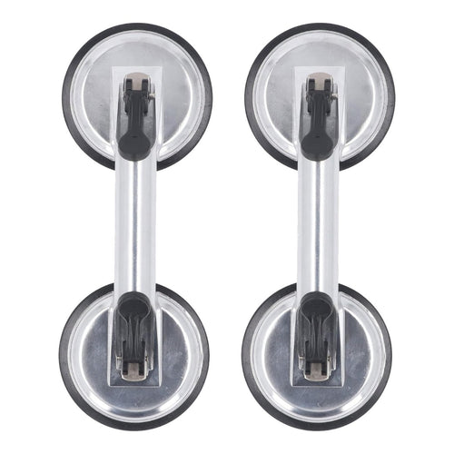 Johnkeans JK-GS-2076 – Heavy Duty Aluminum Double Handle Suction Cups – (Glass, Tile Lifter Gripper)