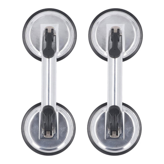 Johnkeans JK-GS-2076 – Heavy Duty Aluminum Double Handle Suction Cups – (Glass, Tile Lifter Gripper)