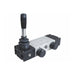 Johnkeans JK-HT-2029 – 5/3-Way Hand Lever Valve-G 1/2-3 Stable Positions – Indexed-Center Closed, Manually Actuated