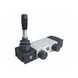 Johnkeans JK-HT-2029 – 5/3-Way Hand Lever Valve-G 1/2-3 Stable Positions – Indexed-Center Closed, Manually Actuated