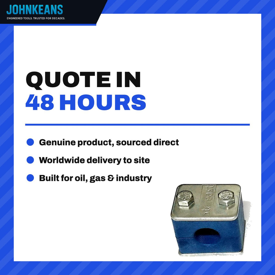 Johnkeans JK-HO-2017 – Single Tube Clamp For 9Mm Tube