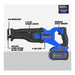 Johnkeans JK-PT-2042 – 60V Max* Brushless Cordless Reciprocating