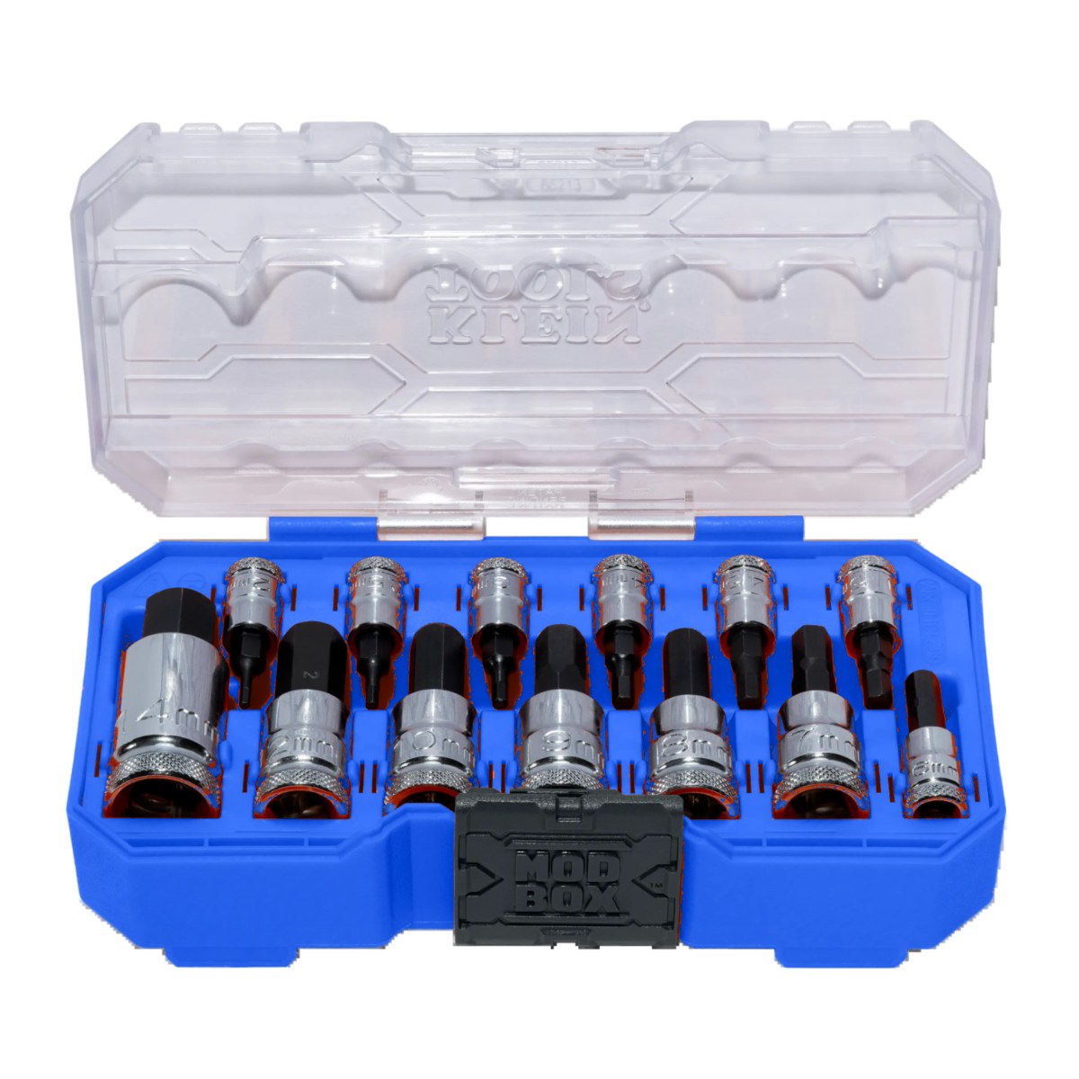 Johnkeans JK-TW-2098 – Klein Tools 65213Hexm Knurled Hex Bit Socket Set – Metric, 13 Pc. 3/8 Drive