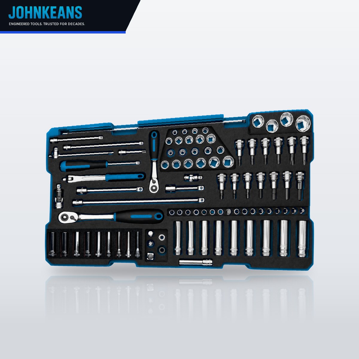 Johnkeans JK-TW-2098 – Klein Tools 65213Hexm Knurled Hex Bit Socket Set – Metric, 13 Pc. 3/8 Drive
