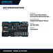 Johnkeans JK-TW-2098 – Klein Tools 65213Hexm Knurled Hex Bit Socket Set – Metric, 13 Pc. 3/8 Drive