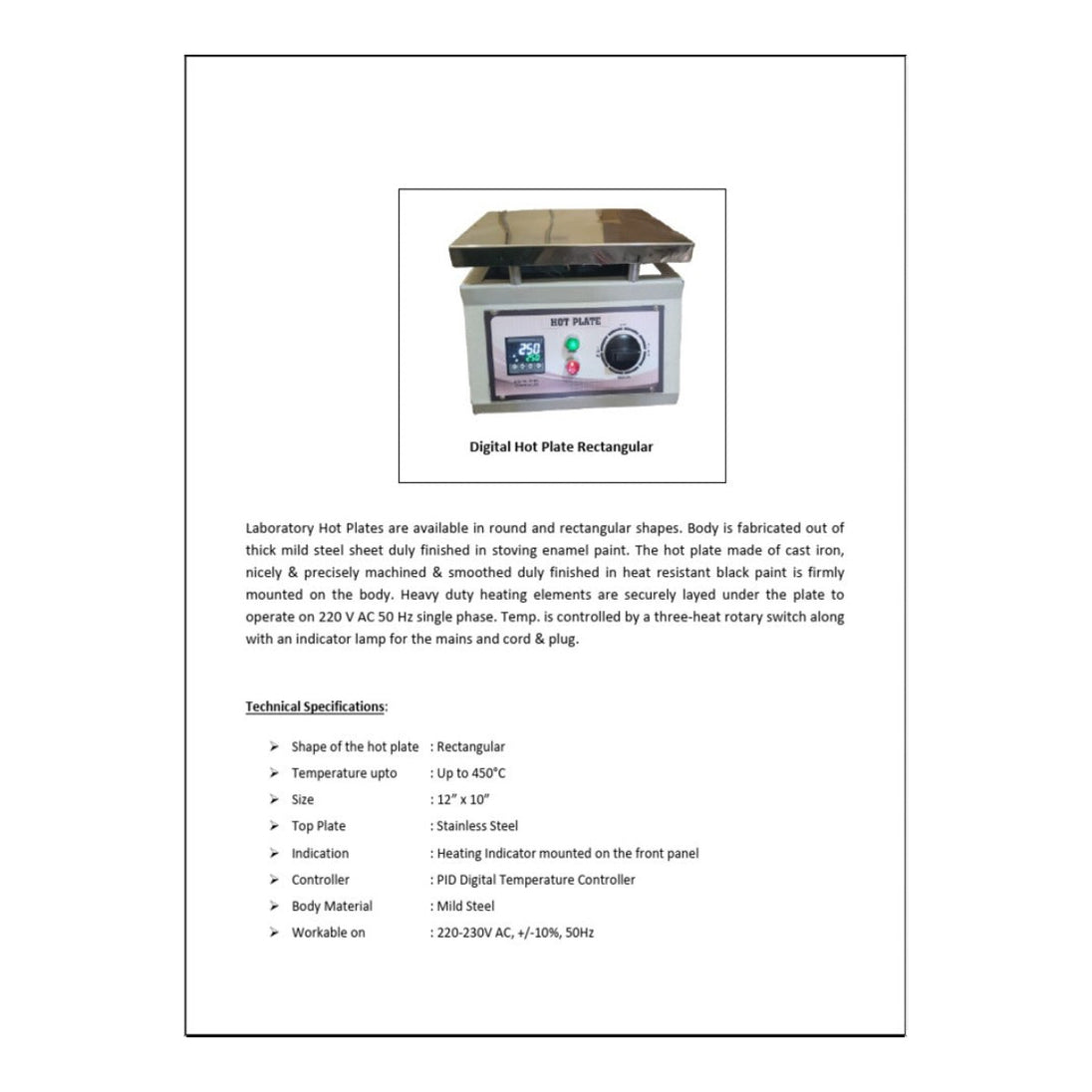Johnkeans JK-GS-2079 – Hot Plate Ovan Specs Details – Width 36 In (914 Mm)