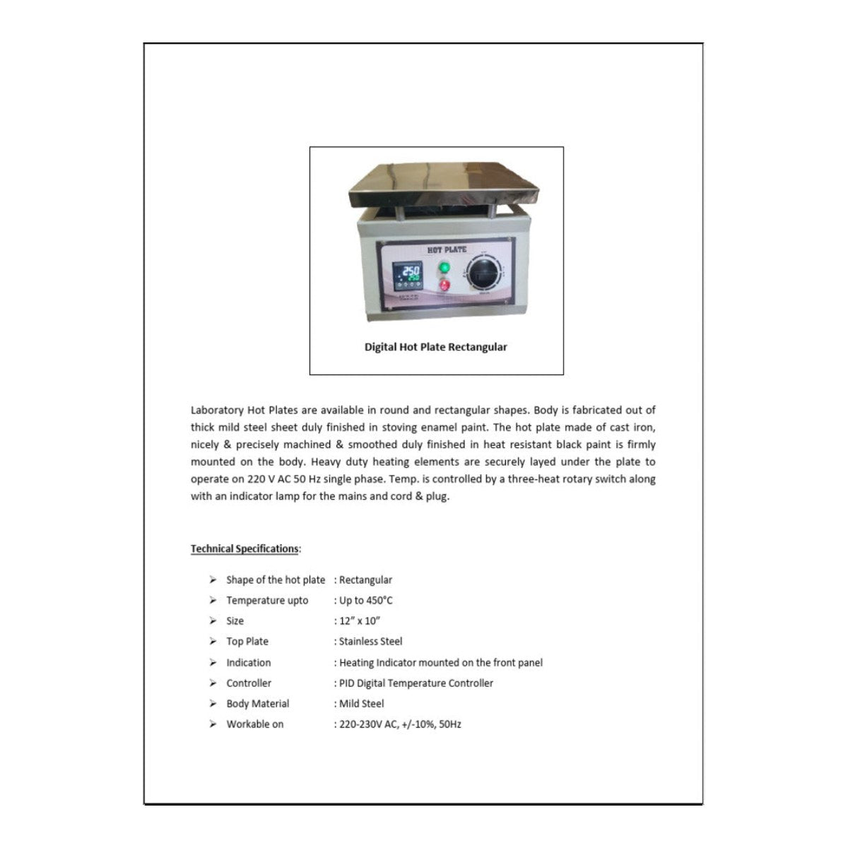 Johnkeans JK-GS-2079 – Hot Plate Ovan Specs Details – Width 36 In (914 Mm)