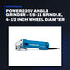 Johnkeans JK-PT-2098 – Power 220V Angle Grinder – 5/8-11 Spindle, 4-1/2 Inch Wheel Diamter