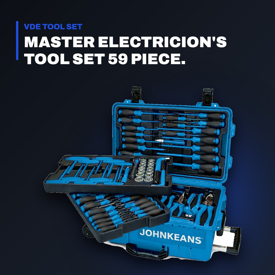Johnkeans JK-EL-2025 – Master Electrician's Insulated Tool Set 112 Pcs