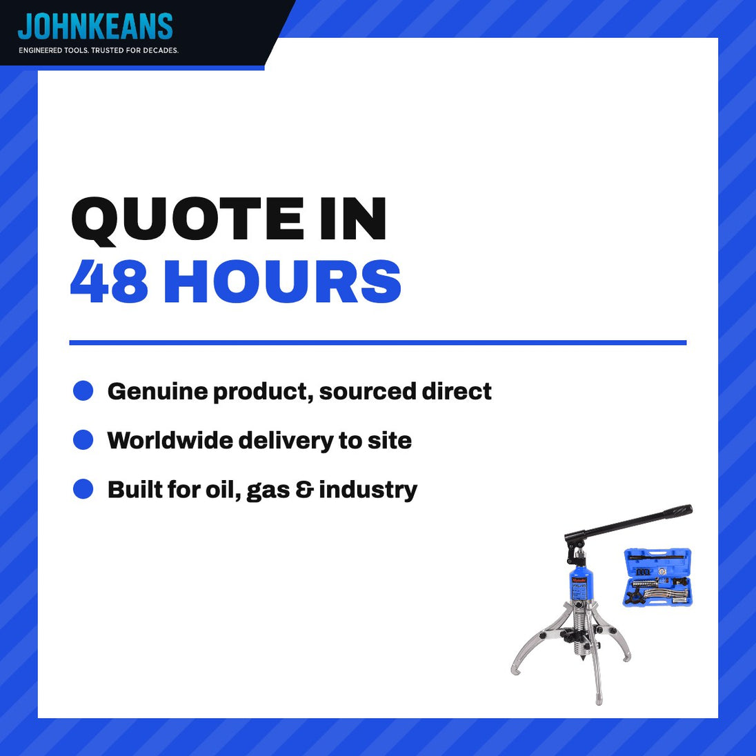 Johnkeans JK-HT-2086 – Johnkeans JK 910222 – Hydraulic Gear Puller