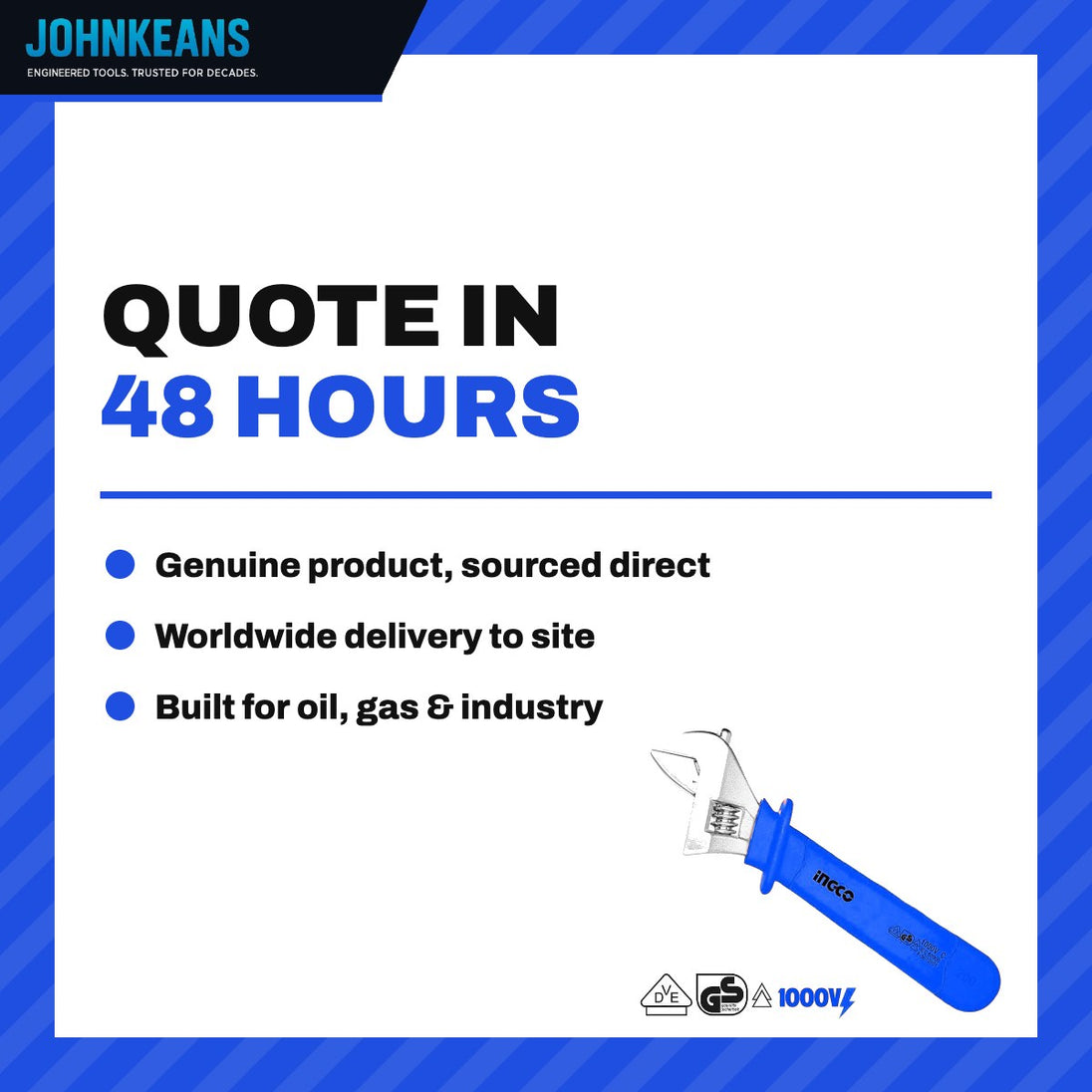 Johnkeans JK-GS-2063 – 1000V Insulated Adjustable