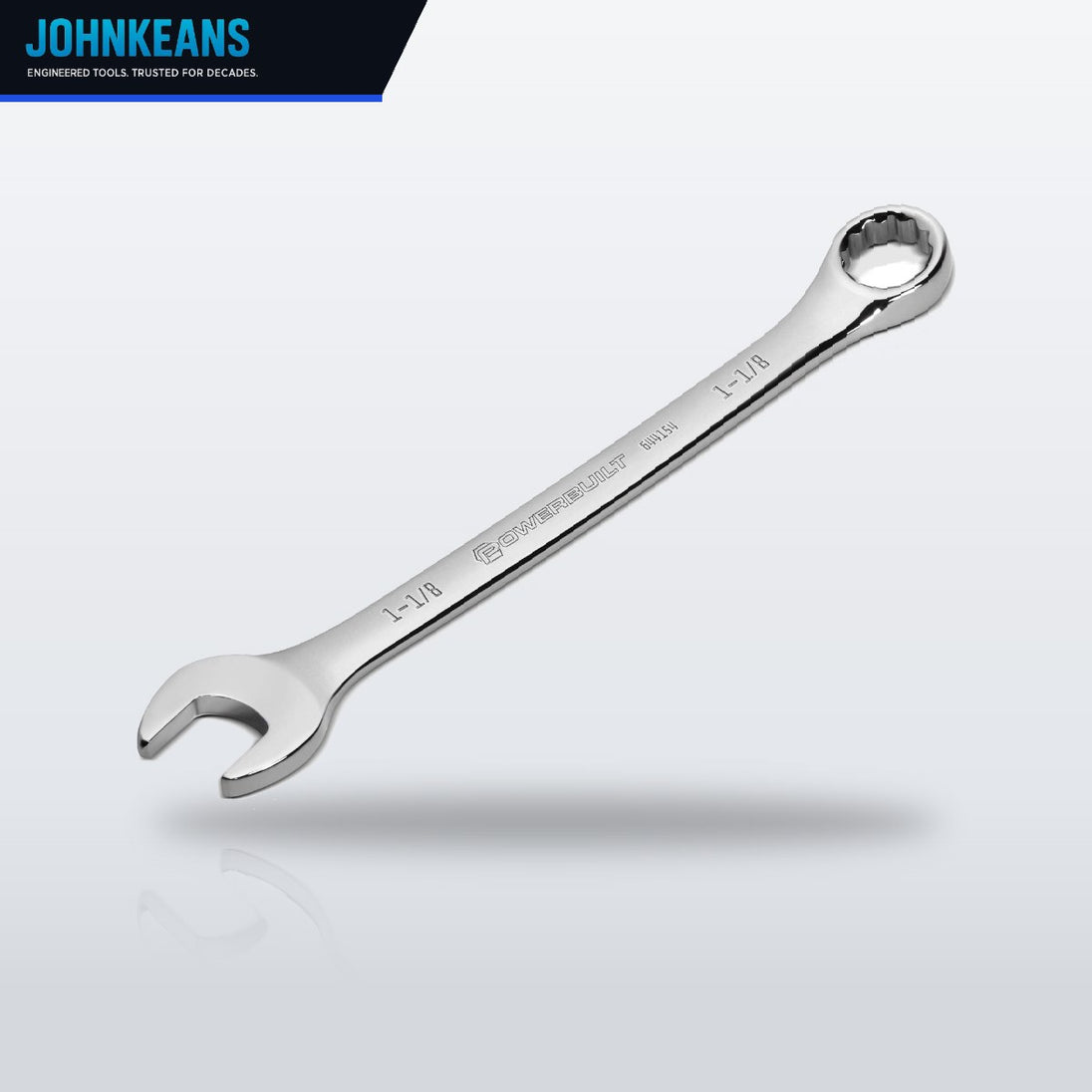Johnkeans JK-TW-2113 – Wrench Box & Open End – 10-15 Deg Offset Type, 7/8 In Whitworth