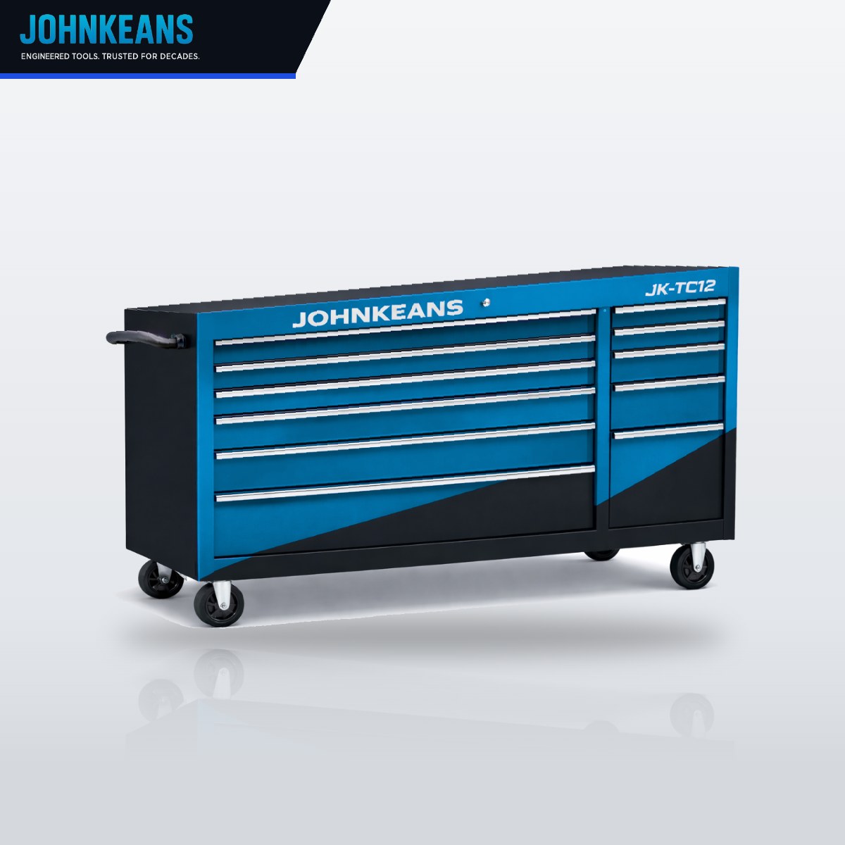 Johnkeans JK-HT-2145 – Tools Heavy Duty 12 Drawer Roller Cabinet With 291 Pcs Of Tools
