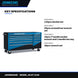 Johnkeans JK-HT-2145 – Tools Heavy Duty 12 Drawer Roller Cabinet With 291 Pcs Of Tools