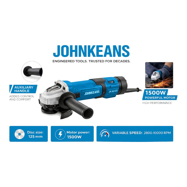 Johnkeans JK-PT-2049 – Cordless 20V Max* Angle Grinder Tool Kit – 7-Lnch With 2 Battery