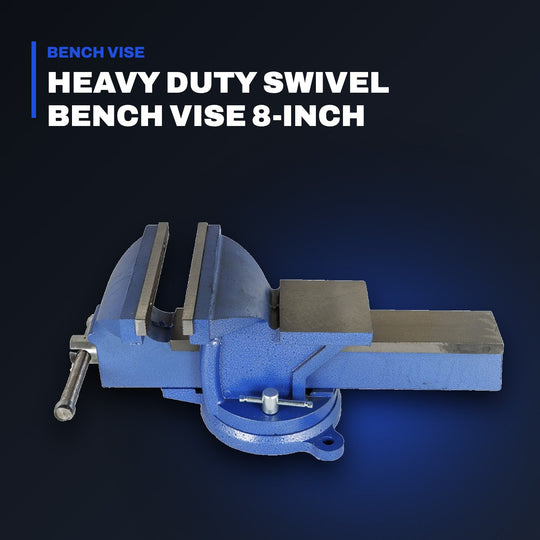 Johnkeans JK-HT-2073 – Heavy Duty Swivel Bench Vise 8-Inch