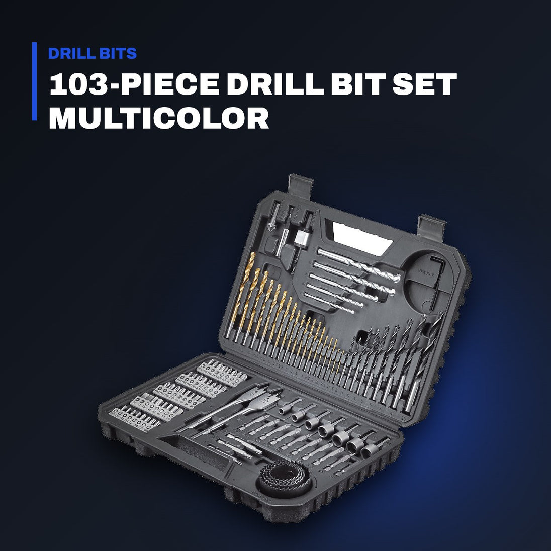 Johnkeans JK-PT-2035 – 103-Piece Drill Bit Set Multicolor